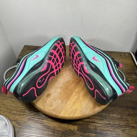 Nike Air Max 97 Shoes Mens Size 10 Black Pink Blue Green Miami Vice CU4877-300 Nike Air Max 97 South Beach Alternate Men main image 2